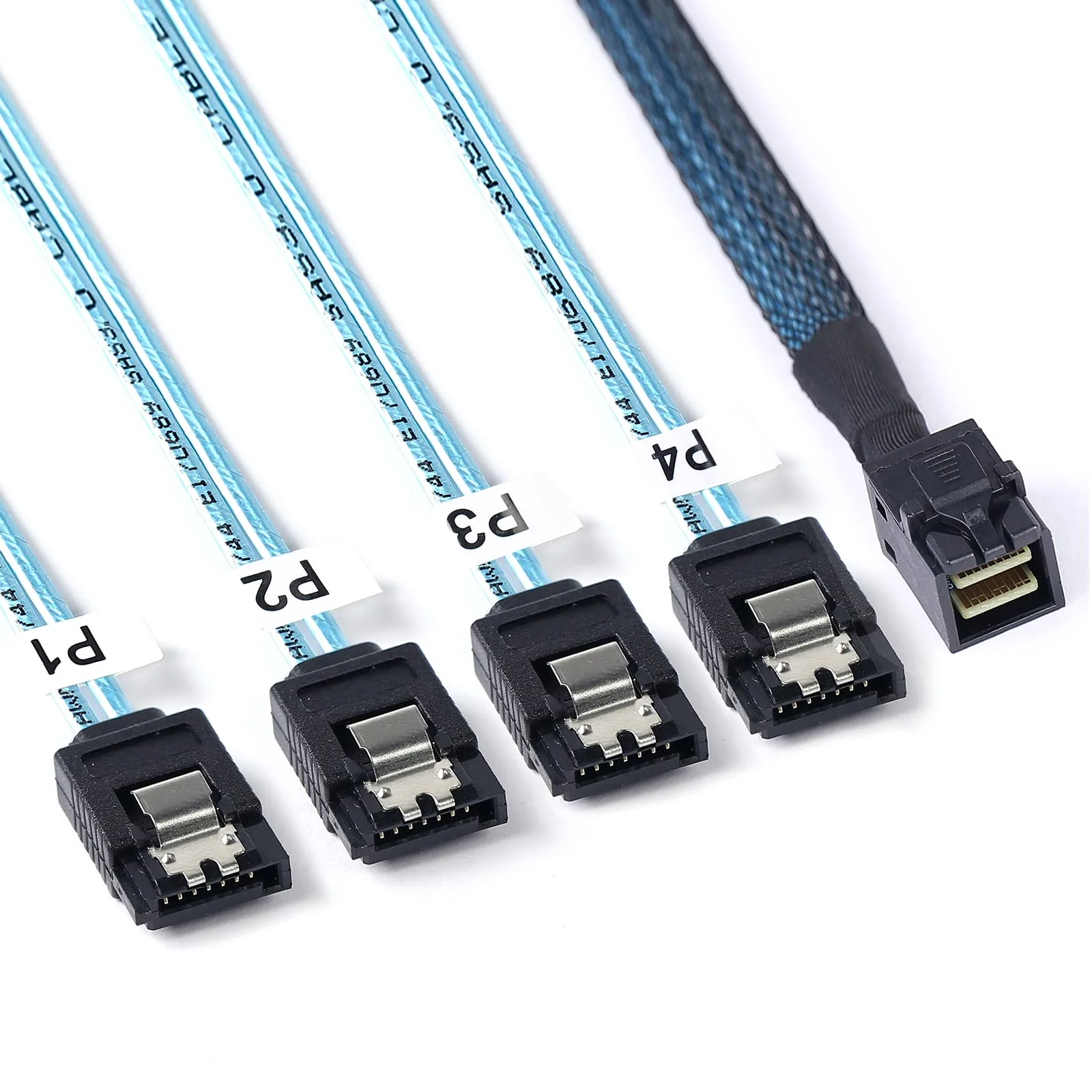 2Pack SFF-8643 to SATA: 1M SFF-8643 Mini-SAS to SATA-Cable SFF8643 to SATA Mini SAS HD to SATA Forward Breakout (3.3FT) 3.3FT 2PACK