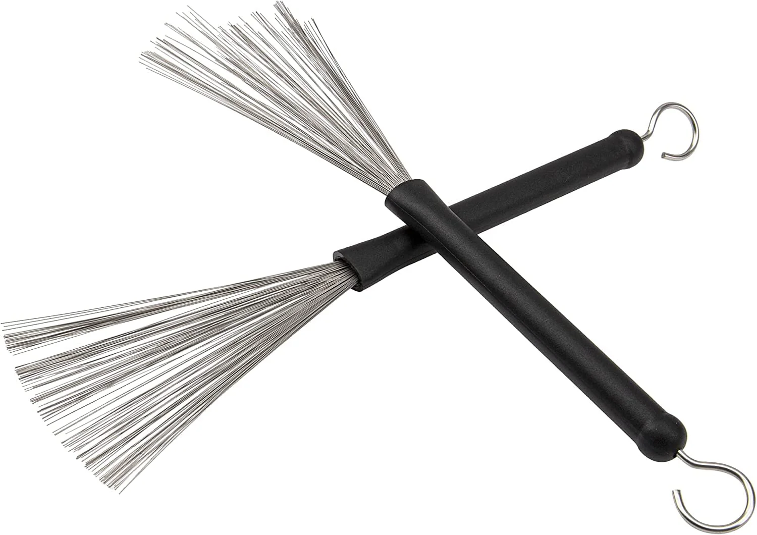 2Pair Drum Brushes Set Jazz Nylon Brushes, Retractable Drum Wire Sticks Brushes for Rock Band, Cajon, Jazz Folk Drummer 2Pair Drum Brushes - Image 4
