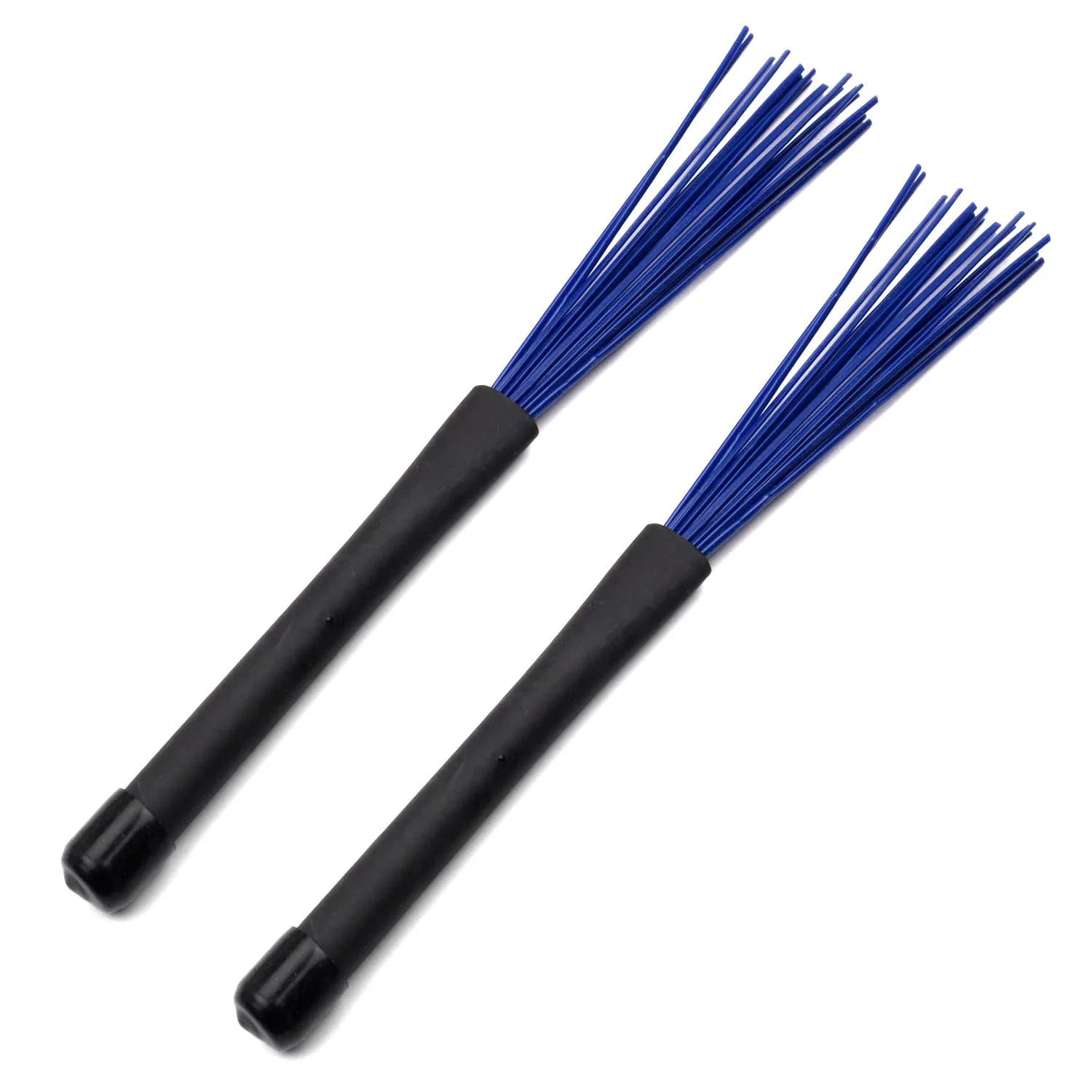 2Pair Drum Brushes Set Jazz Nylon Brushes, Retractable Drum Wire Sticks Brushes for Rock Band, Cajon, Jazz Folk Drummer 2Pair Drum Brushes - Image 5