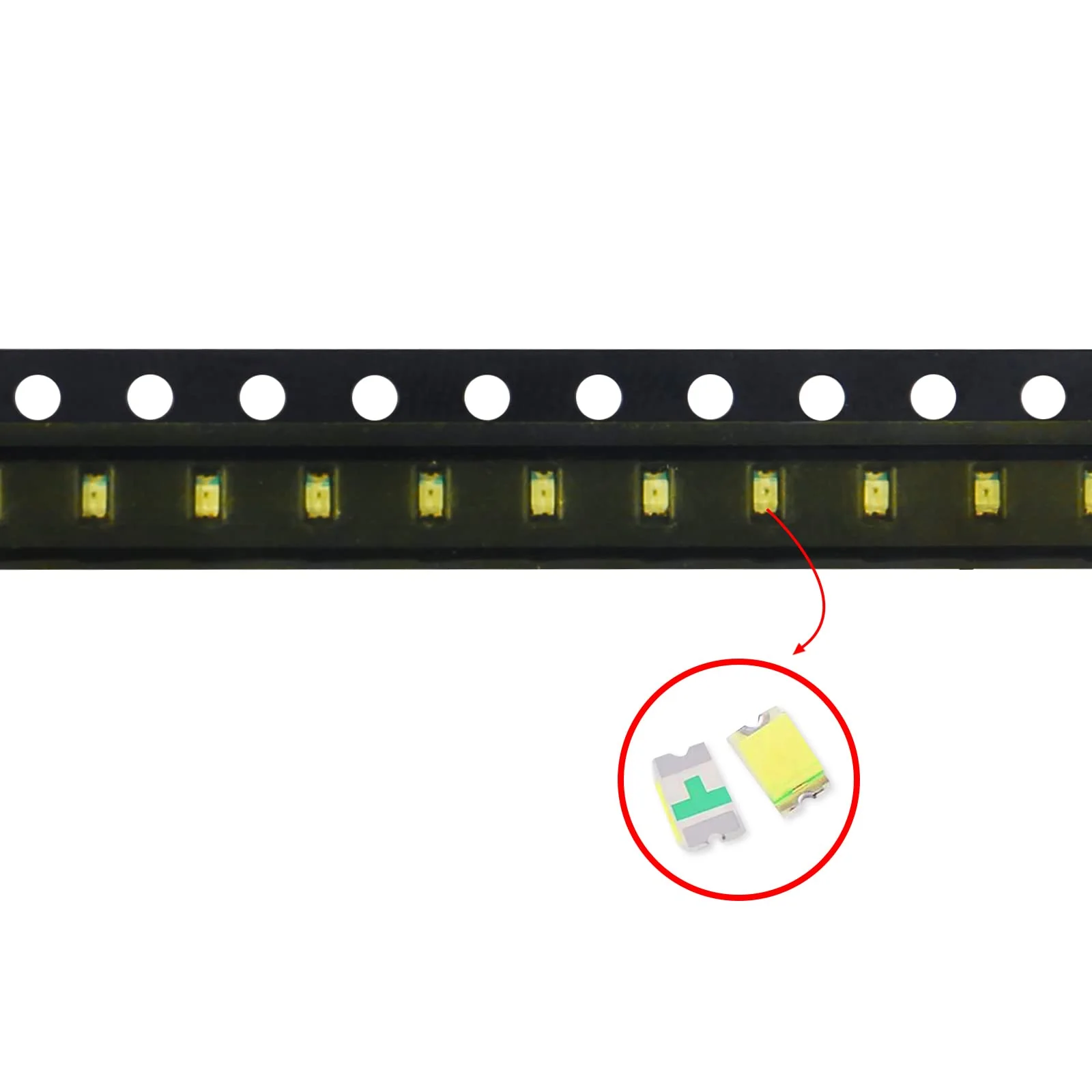 2pcs 0603 5 Colours 200-Piece SMD LED Diode Set, 0603 Lights, Various Diodes, SMD LED Diode Set, Green, Red, White, Blue, Yellow, Lighting Bulb, 40 Bulbs Each, 0603 LED Set - Image 3
