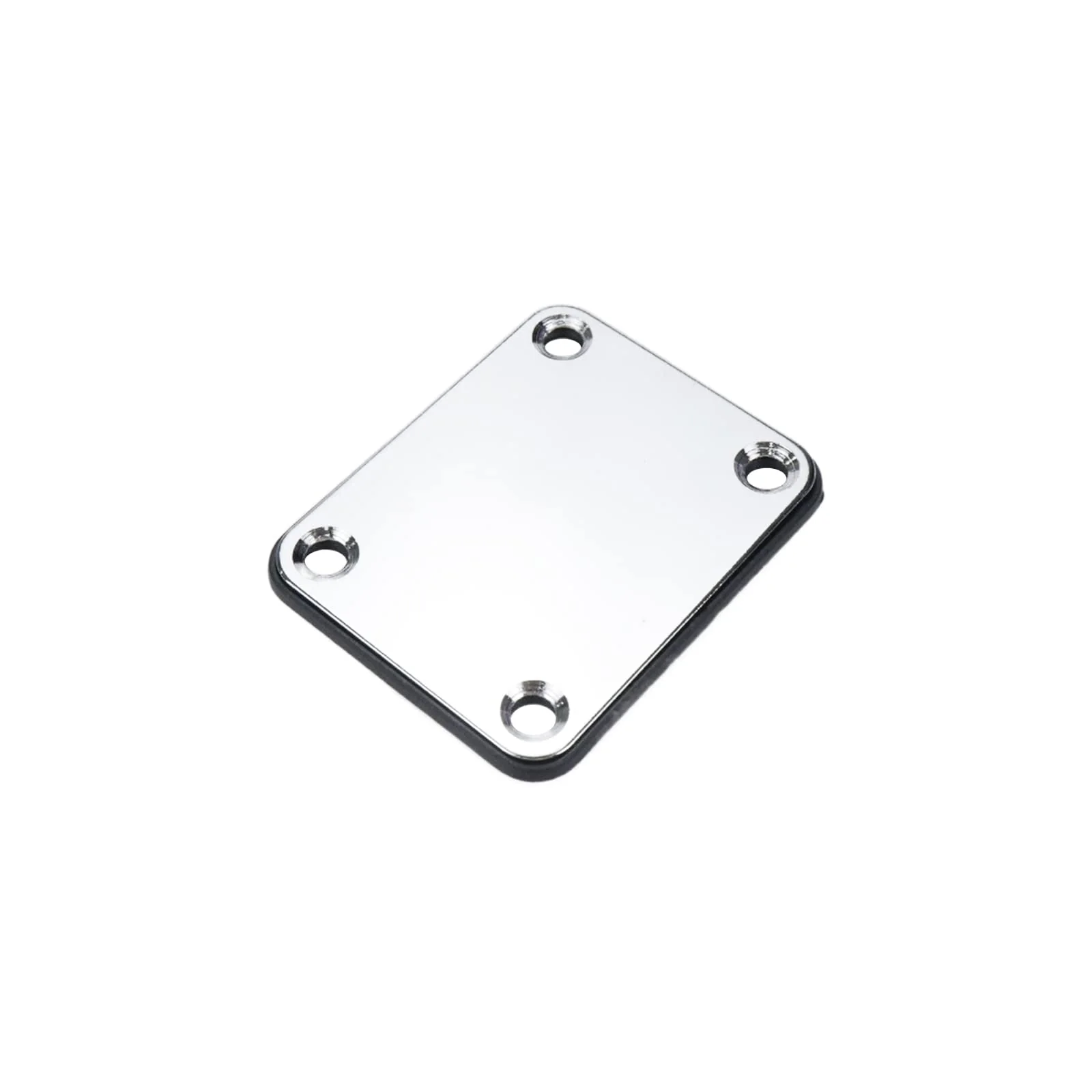 2Pcs 2.5x2.0 Inch Guitar Metal Neck Plate with Nylon Base Compatible with Strat Tele Style Electric Guitar Jazz Bass (Chrome) - Image 2