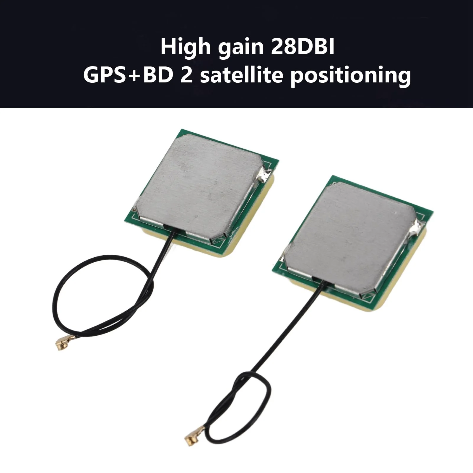 2Pcs 28dB High Gain GPS Active Antenna Ceramic Patch Internal Module Navigation Connector with Cable - Image 9