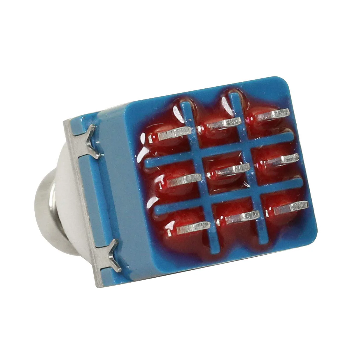 2pcs 9 Pin 3PDT Effector Button Brush Box True Bypass Guitar Effects Pedal Box Stomp Foot Metal Switch - Image 2