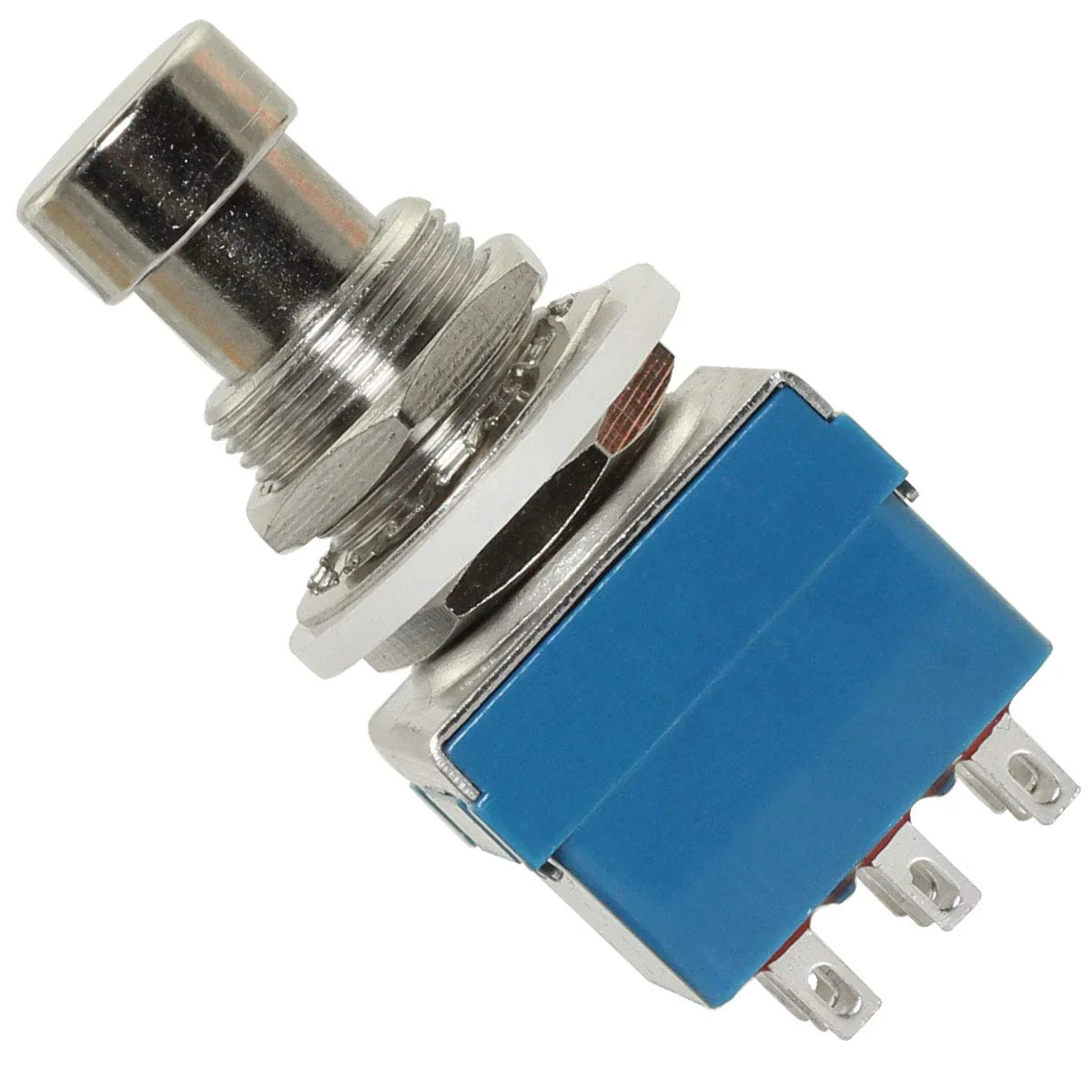 2pcs 9 Pin 3PDT Effector Button Brush Box True Bypass Guitar Effects Pedal Box Stomp Foot Metal Switch - Image 4
