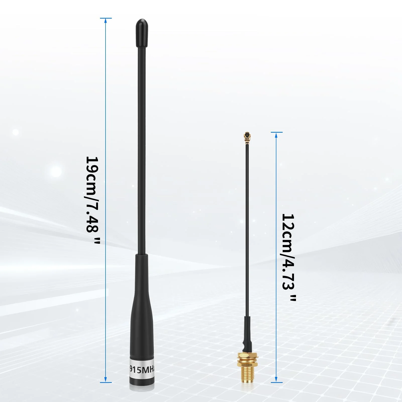 2Pcs 915MHz LoRa Antenna 10dBi Gain for Meshtastic Long Range Soft Whip Antenna 19cm Omni SMA Male with Cable Extension Cord Black 2pcs-19cm - Image 7