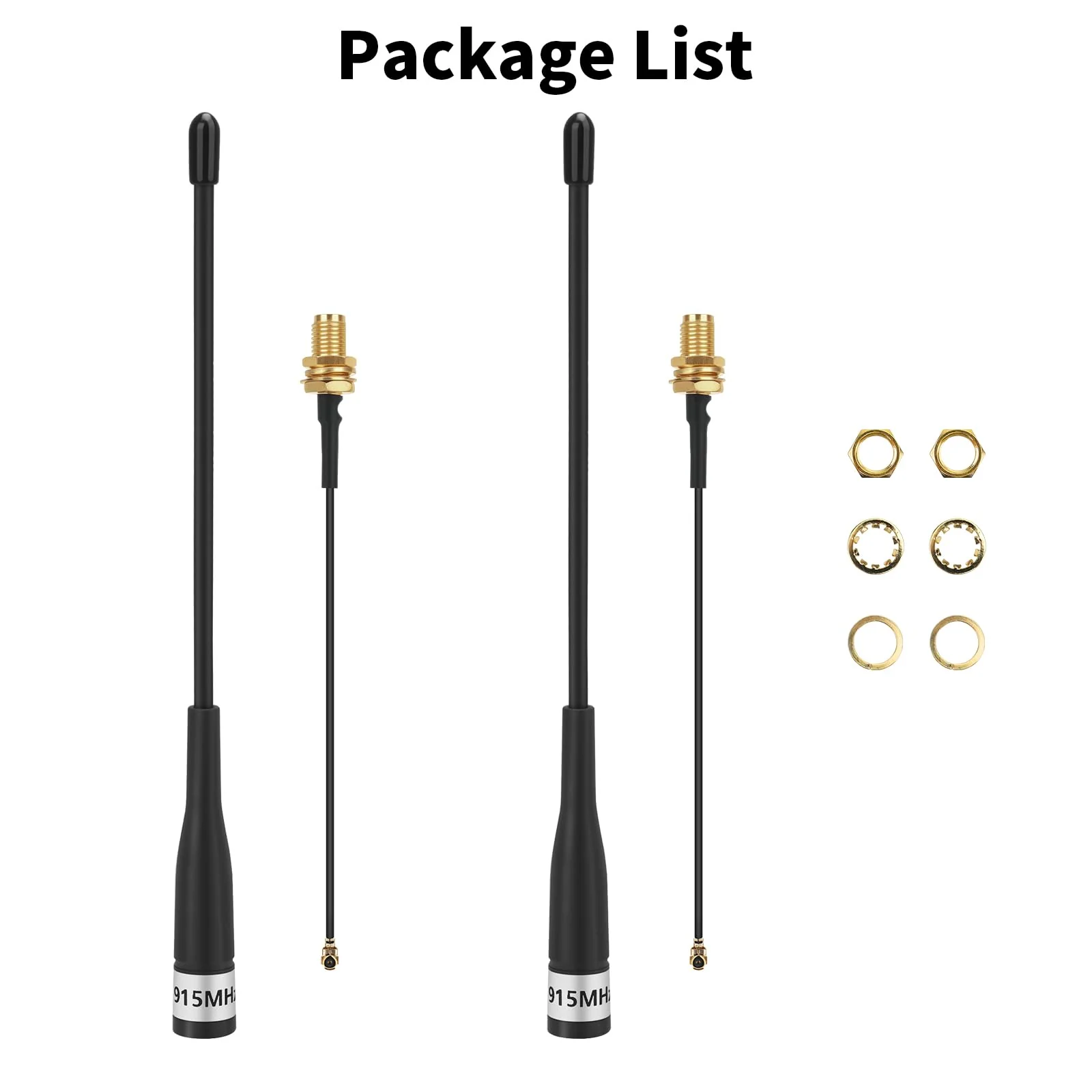 2Pcs 915MHz LoRa Antenna 10dBi Gain for Meshtastic Long Range Soft Whip Antenna 19cm Omni SMA Male with Cable Extension Cord Black 2pcs-19cm - Image 8