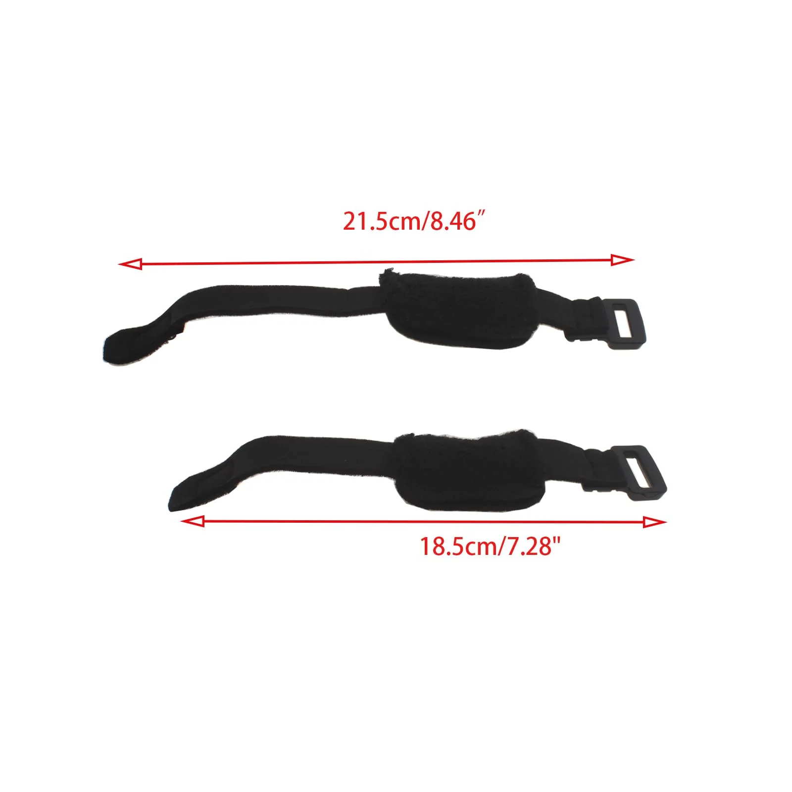 2pcs Bass Guitar String Mute Damper/Dampener Guitar String Cover Tape Adjustable Guitar Mute Silencer (Black） - Image 2