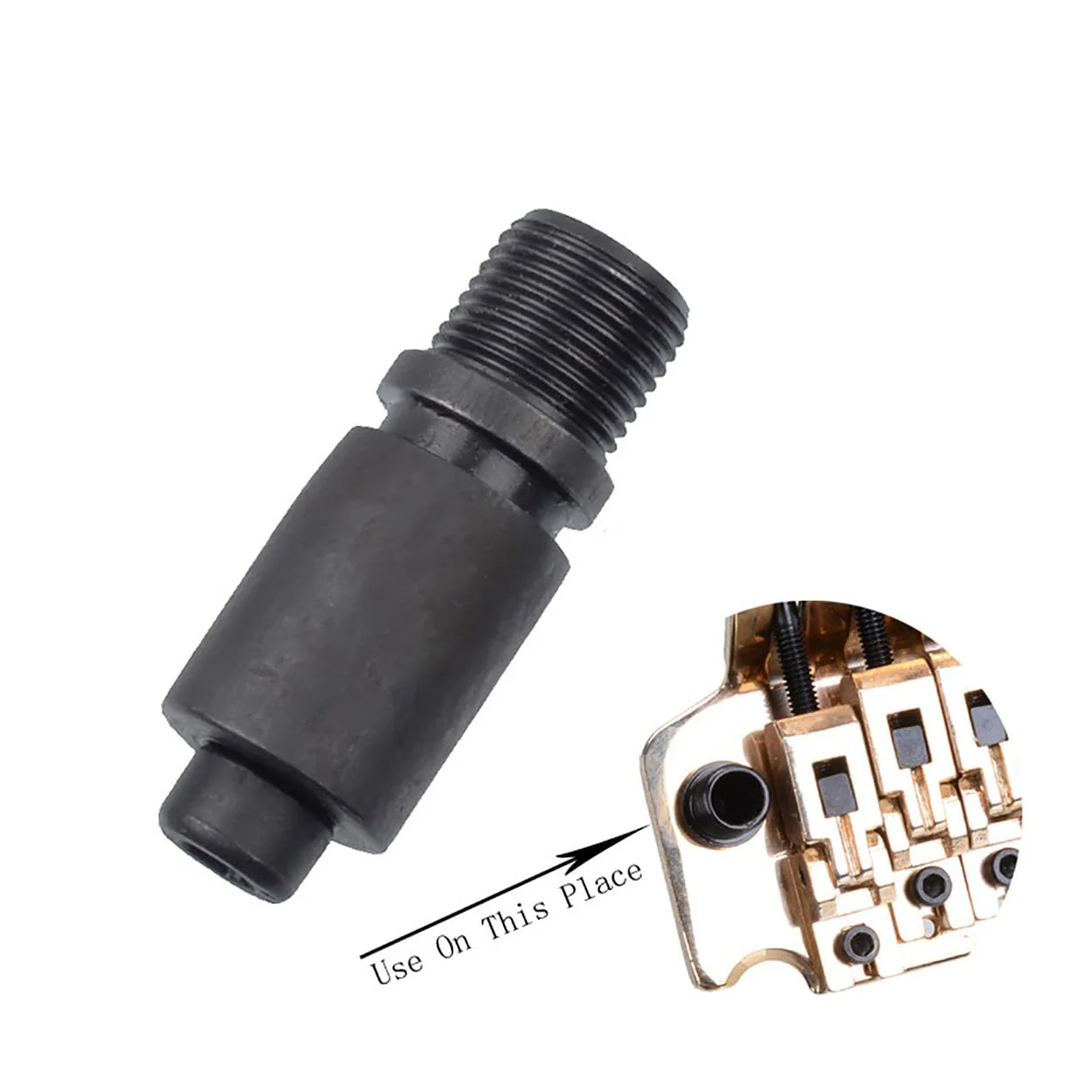 2PCS Black Double Rocker Bridge Rocker Socket Tremolo Arm Socket Whammy Bar Jack for Electric Guitar Floyd Rose Tremolo Bridge System - Image 5