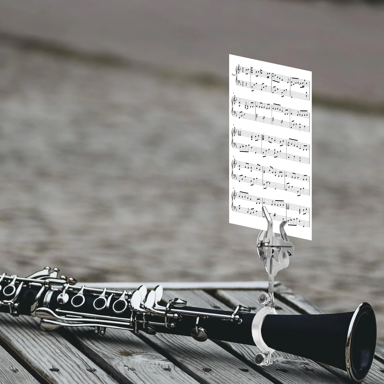 2pcs Clarinet Lyre, Clarinet Sheet Music Clip Marching Band Holder Clarinet Lyre Clamp for Practicing Beginners Marching Band - Image 5