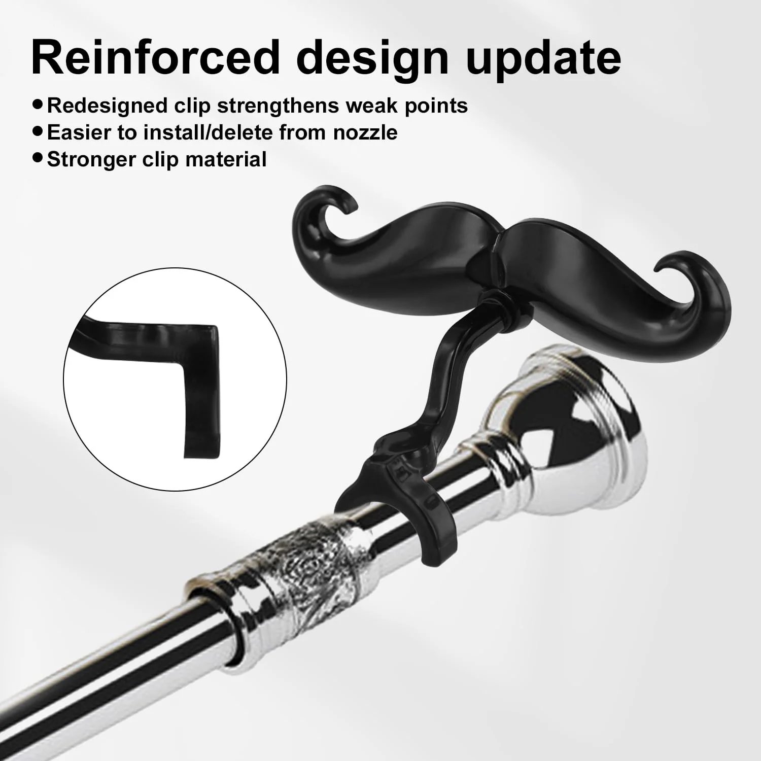 2pcs Clip-On Moustache for Trumpet and Trombone, Perfect Accessory for All Trumpet Handle Mouthpieces Young Musicians Includes Protective Case - Image 3
