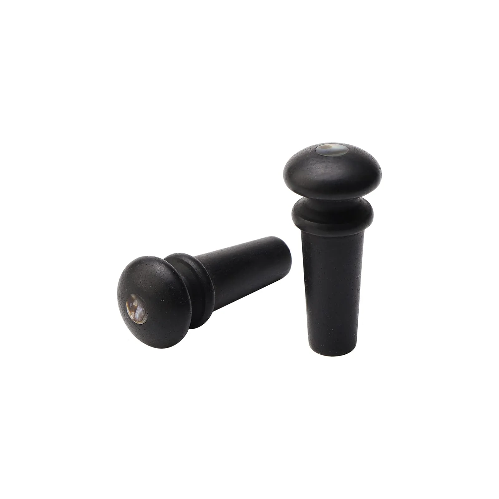 2PCS Ebony End Pins Black, Endpins for Acoustic Guitar Bridge Pins Pegs Guitar Parts Replacement - Image 2