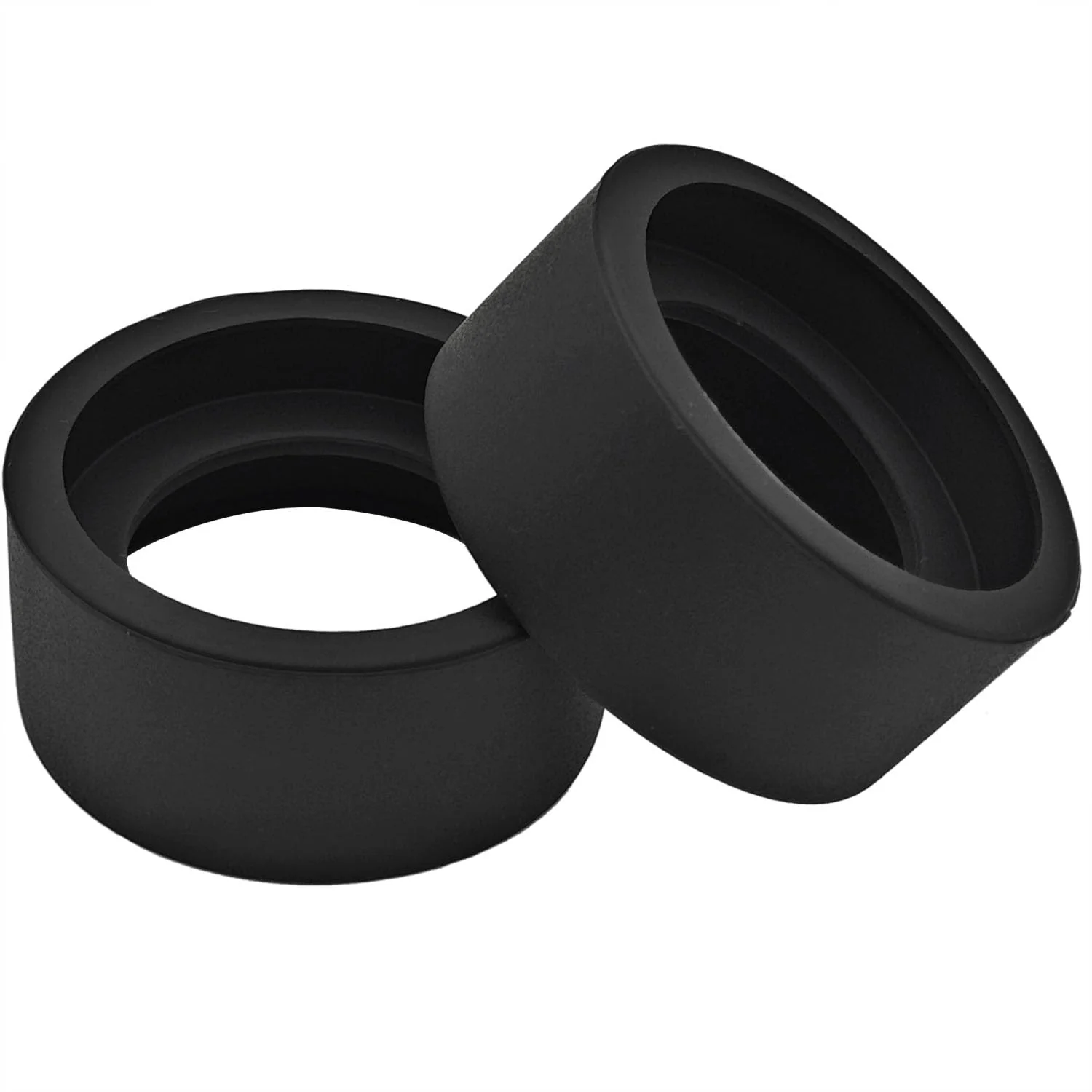 2PCS Eyepiece Eye Cup Soft Rubber Eyepiece Cover Binocular Eye Cups Replacement for 32-36 mm Stereo Microscope (Flat Angle), black - Image 4