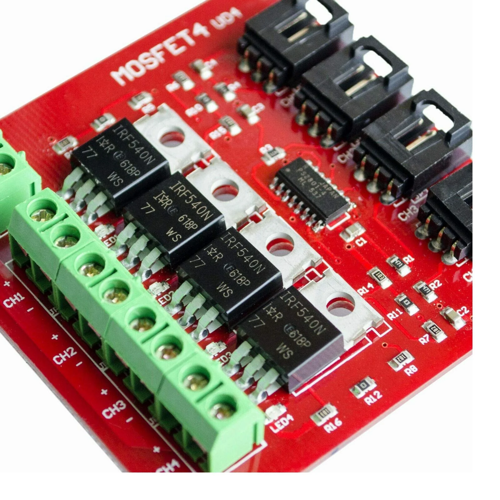 2pcs Four Channel 4 Way MOSFET Button IRF540 V4.0 + MOSFET Switching Module - Image 7
