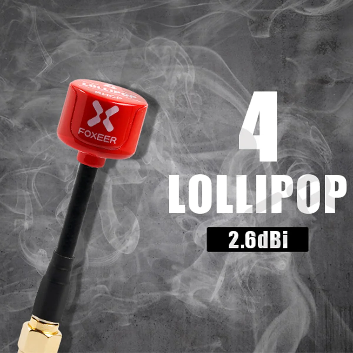 2pcs FOXEER FPV Antenna Lollipop 4 Updated Version 5.8GHz RHCP 2.5Dbi SMA for FPV Racing Drone Fatshark Goggles TX RX Lollipop 4 SMA Red - Image 2