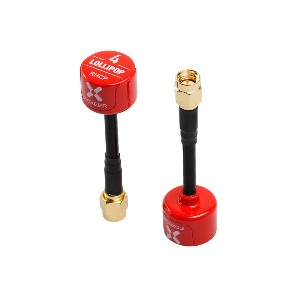2pcs FOXEER FPV Antenna Lollipop 4 Updated Version 5.8GHz RHCP 2.5Dbi SMA for FPV Racing Drone Fatshark Goggles TX RX Lollipop 4 SMA Red - Image 6