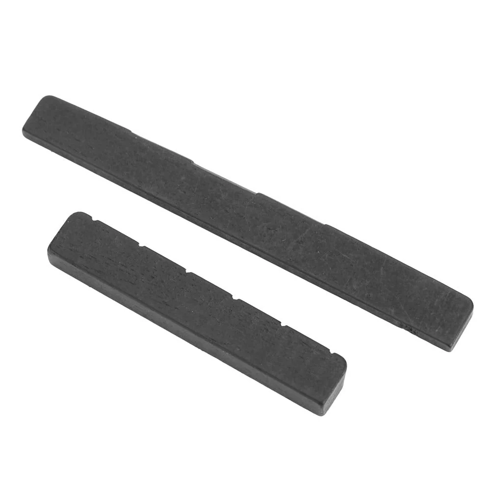 2Pcs Guitar Nut Saddle, Ebony Acoustic Guitar Bridge Saddle, 9mm String Spacing Acoustic Guitars Nuts and Saddles, 6 String Bridge Nuts Parts for Classical Guitars - Image 8