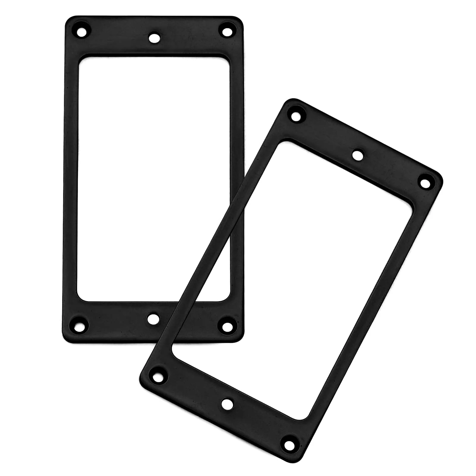 2PCS Metal Iron Flat Humbucker Pickup Ring for Electric Guitar Replacement (Black) Black - Image 6
