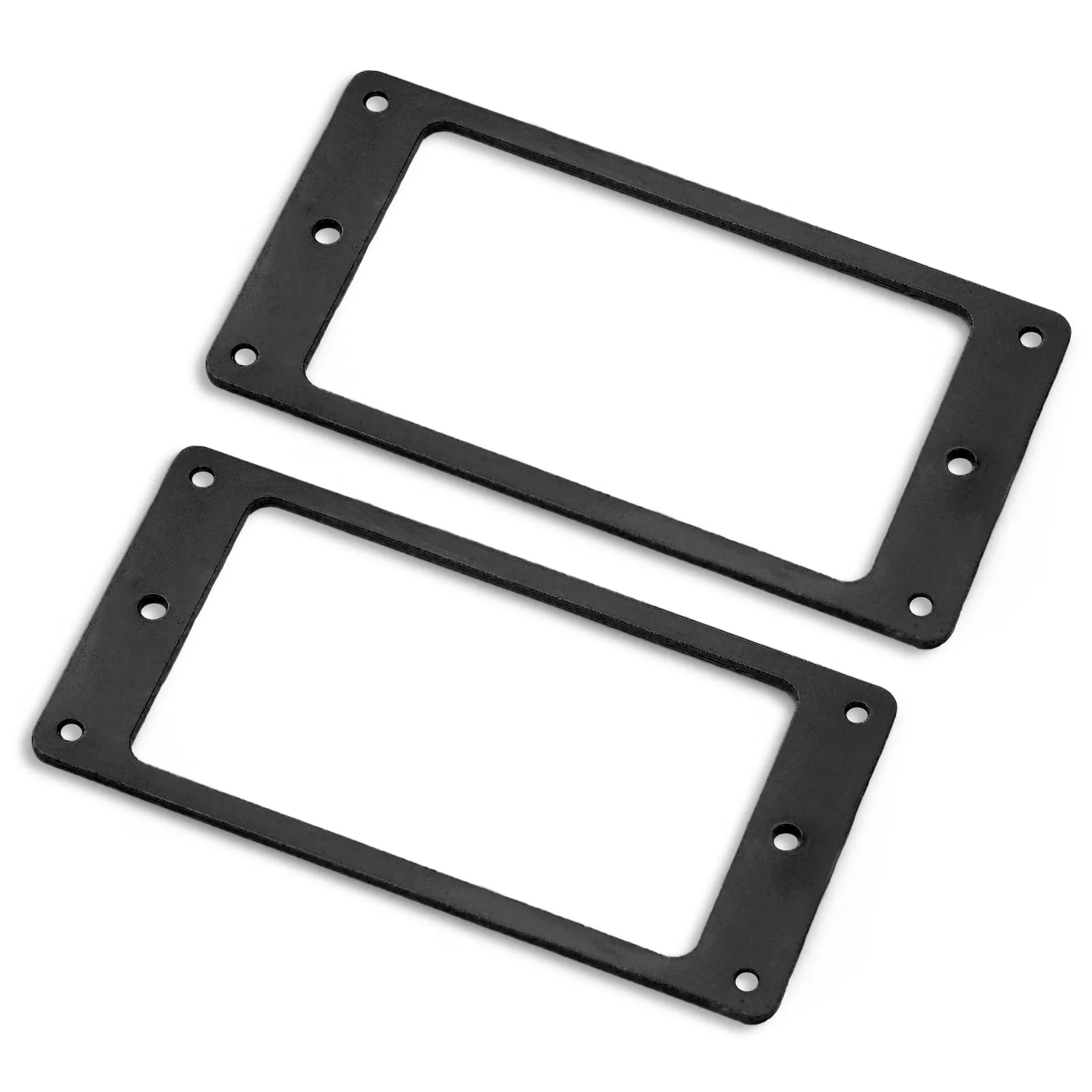 2PCS Metal Iron Flat Humbucker Pickup Ring for Electric Guitar Replacement (Black) Black - Image 7