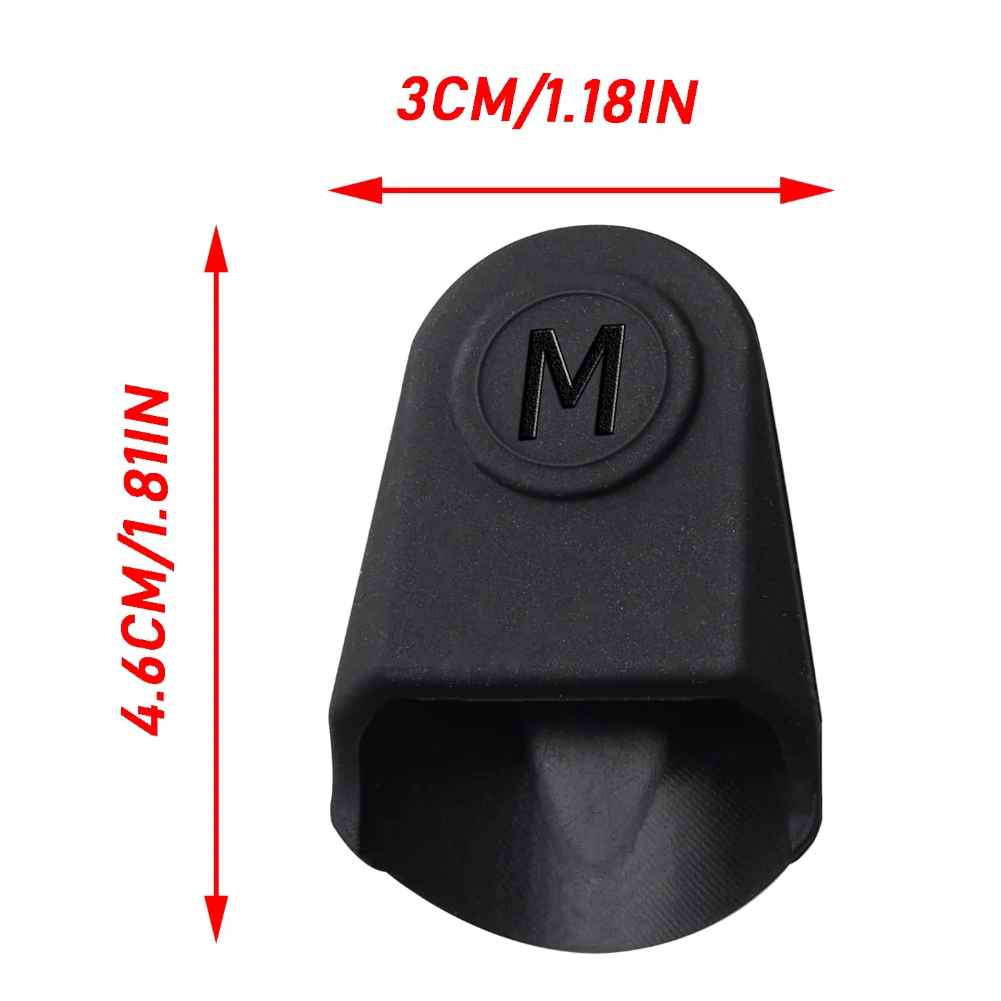 2pcs Mouthpiece Cap Protector Black Rubber Saxophone Clarinet Mouthpiece Cover Cap Protector - Image 2