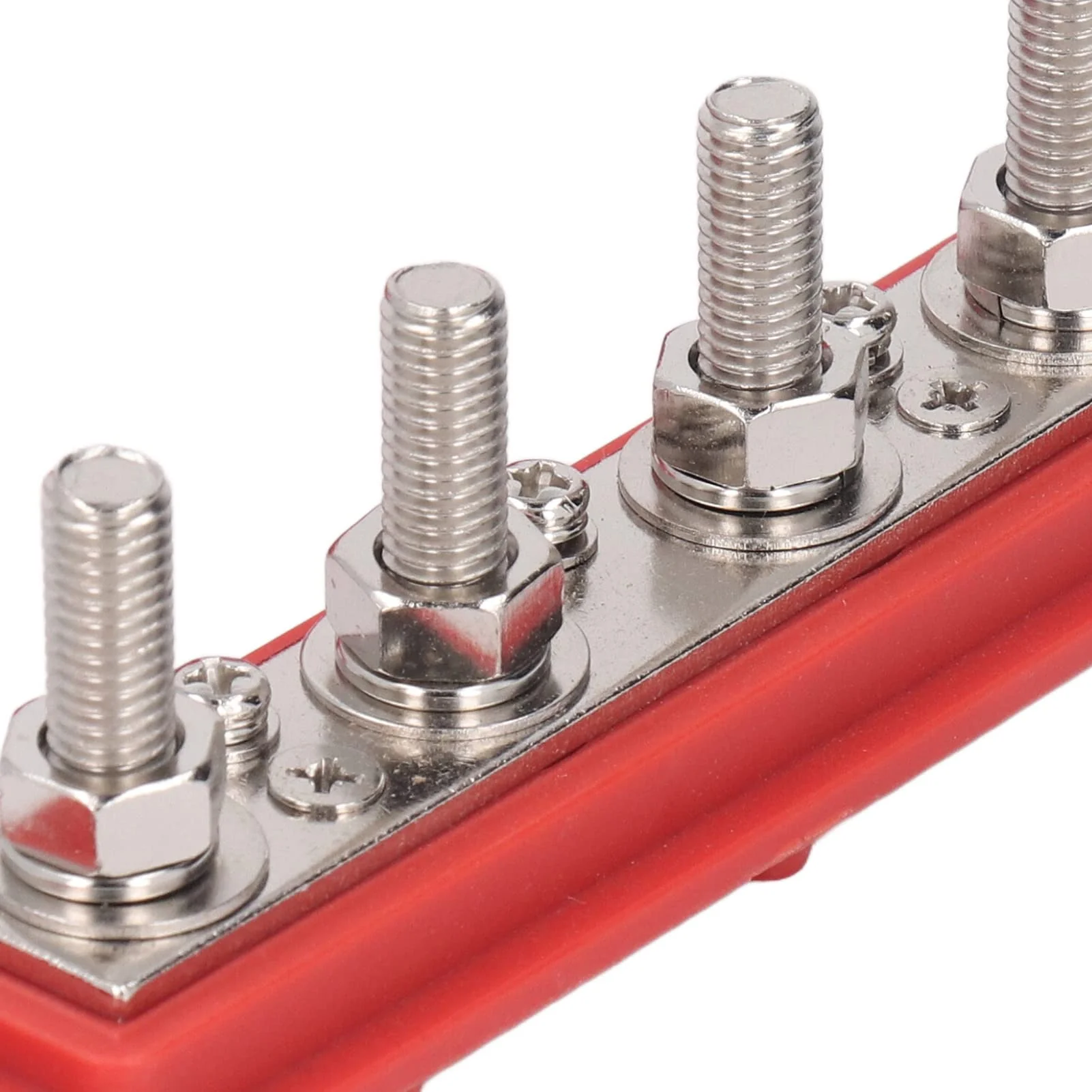 2pcs Power Distribution Block M8 Screw 4 Terminal Terminal Block Busbar DC 48V 250A with Brass Board for Automotive Boat - Image 5