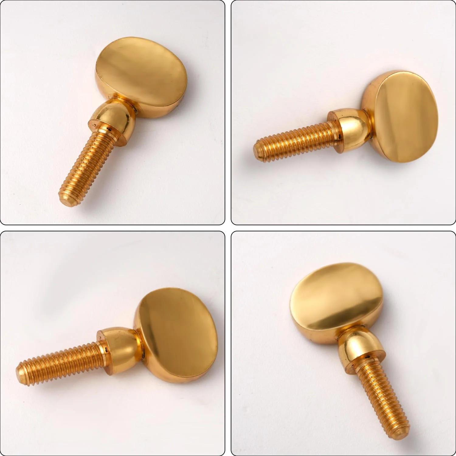 2pcs Saxophone Neck Screws, Heavy Golden Sax Neck Screw Brass Tightening Attach Sax Screw Tightener for Soprano Alto Tenor, Neck Parts Replacement Instrument Accessory - Image 4
