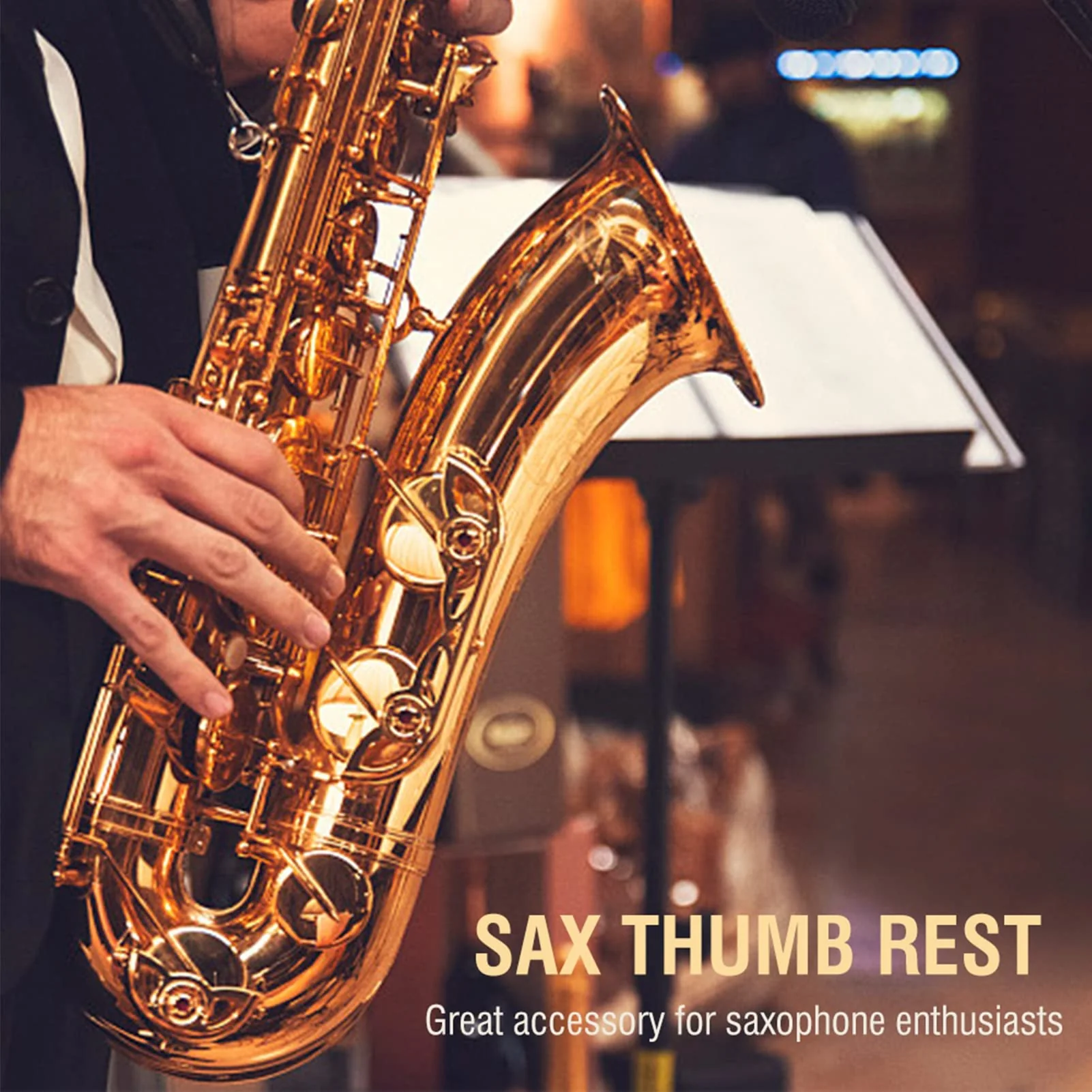 2PCS Saxophone Thumb Rest, Comfortable Saxophone Thumb Finger Rest Pad, Rubber Sax Gel Cushion Pad, for Tenor Saxophone, Baritone Saxophone - Image 5