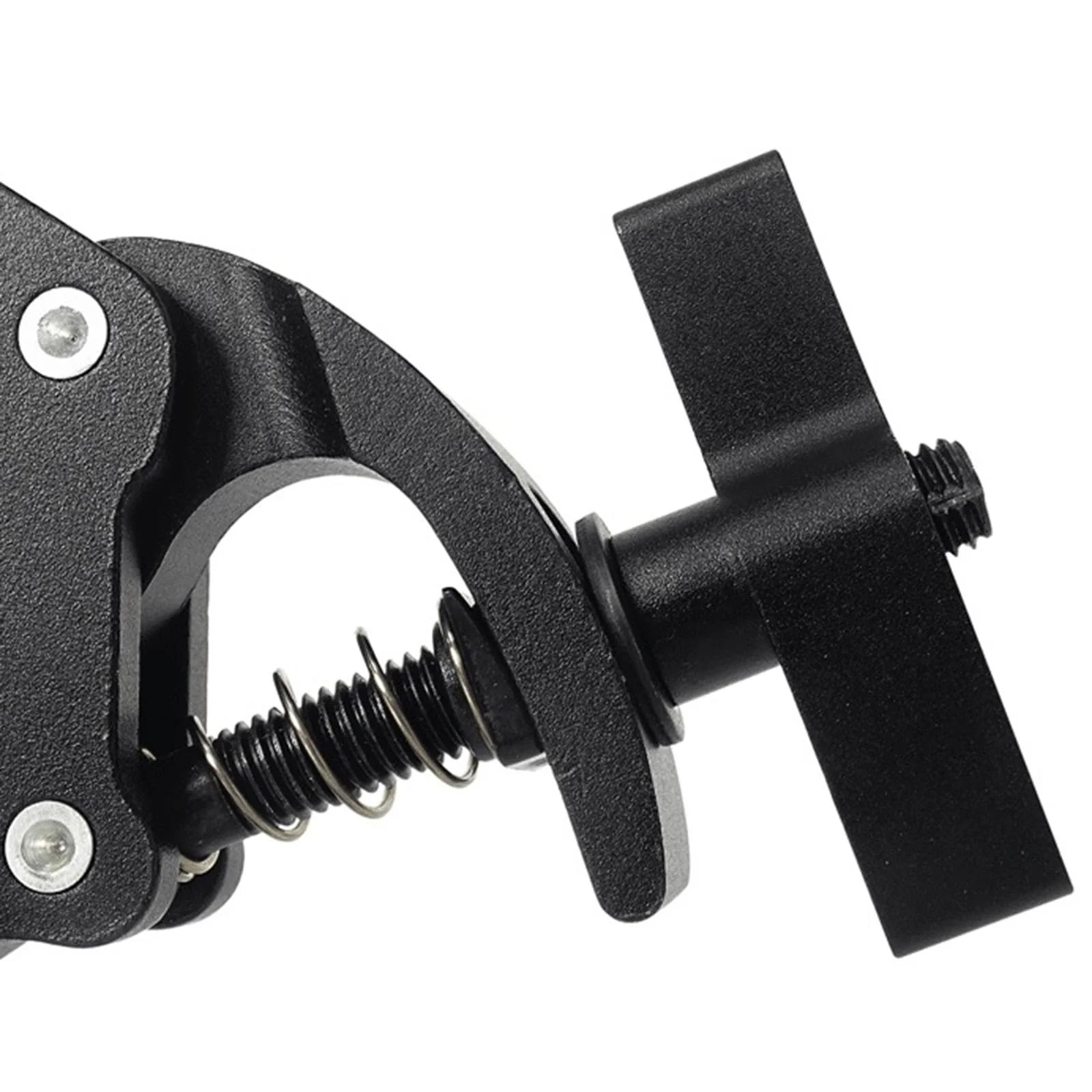 2Pcs Stage Light Clamps, Adjustable Stage Hook Clamp, Theatre Heavy Duty Clamp Stage Light Clamp, Anti-skid Rotation Lighting Fixture Truss Clamp for Spots Lights Stage, Style A Black - Image 7