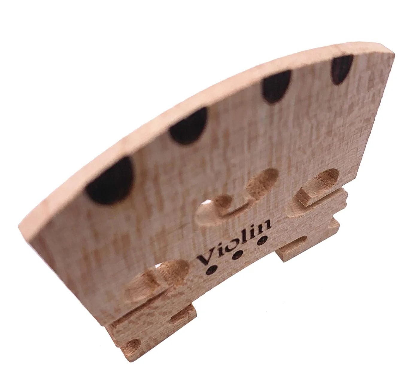 2pcs Violin Bridge 4/4 Full Size Fine Grade Maple Violin Parts Music Instrument Replacement with G-D-A-E String U-Groove Wood- 4 U-Groove - Image 3