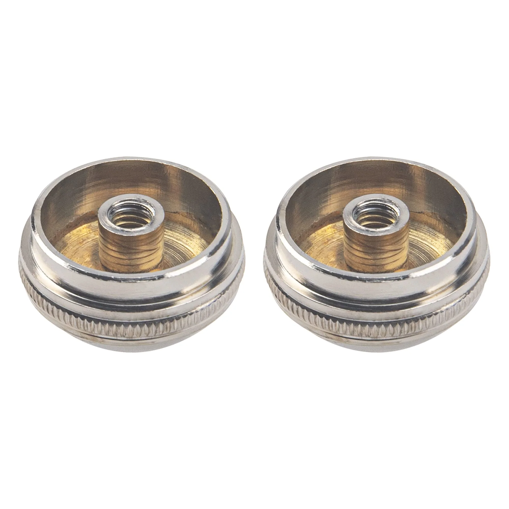 2Pcs Yootones Flute Head Crown Headjoint Screw Cap Compatible with Flute Repair Parts Instrument Accessory (Silver) - Image 2