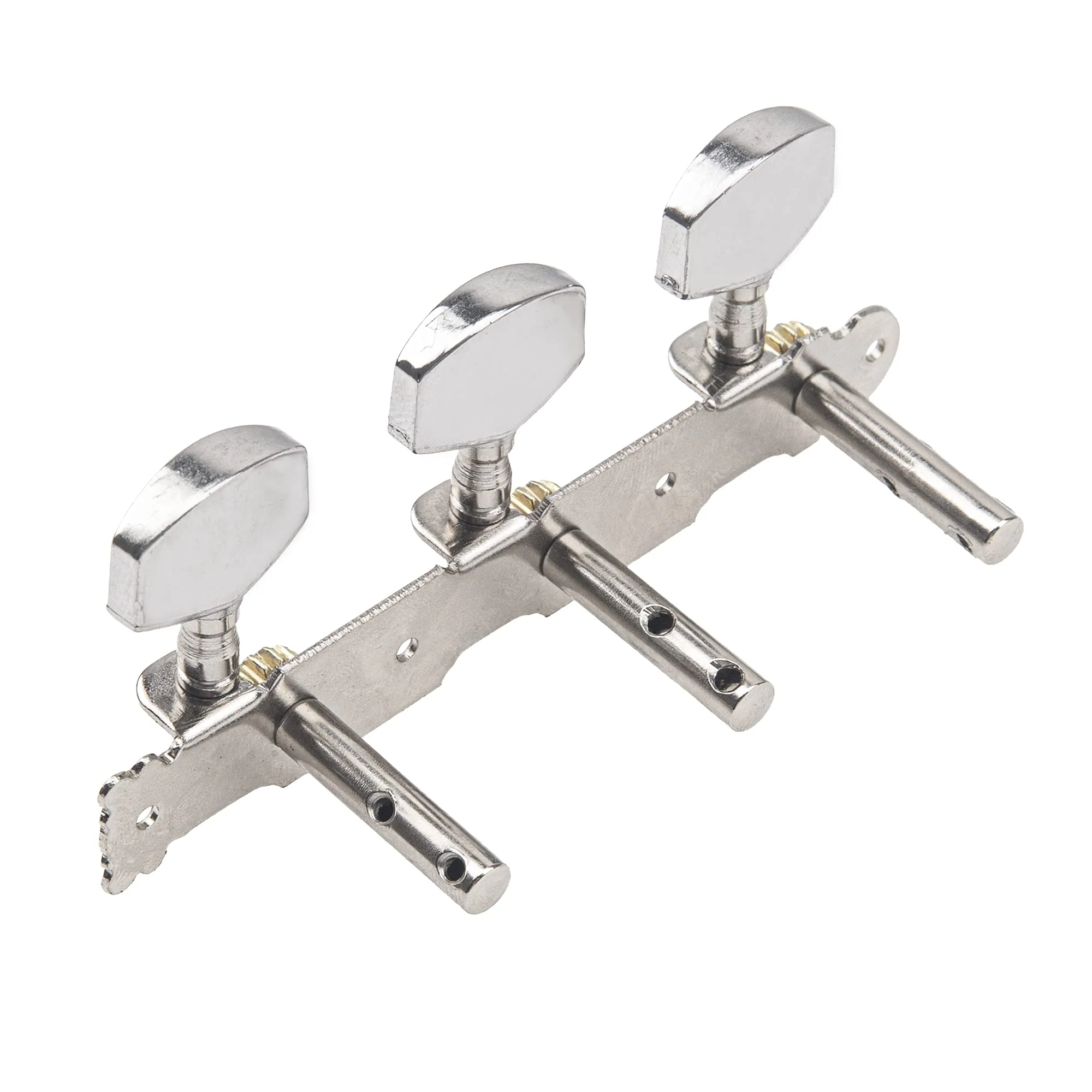 2Pcs Yootones Guitar Tuning Pegs Keys 3R3L Machine Heads Tuners Set Compatible with Acoustic Folk Classical Guitar (Silver) - Image 4