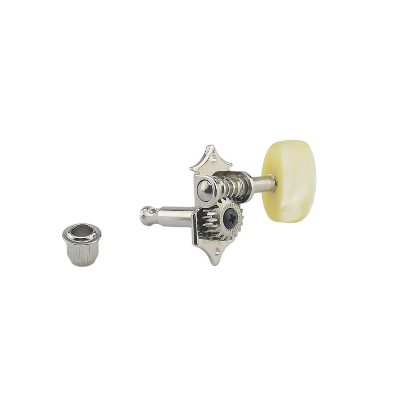 2R/2L Violin Bass Tuning Pegs Machine Heads with White Buttons Handles, VBTP-100 - Image 2