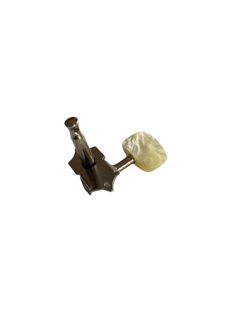 2R/2L Violin Bass Tuning Pegs Machine Heads with White Buttons Handles, VBTP-100 - Image 3