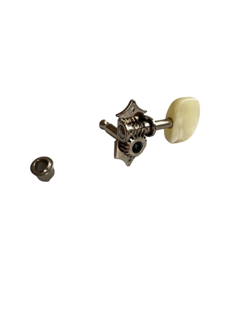2R/2L Violin Bass Tuning Pegs Machine Heads with White Buttons Handles, VBTP-100 - Image 5