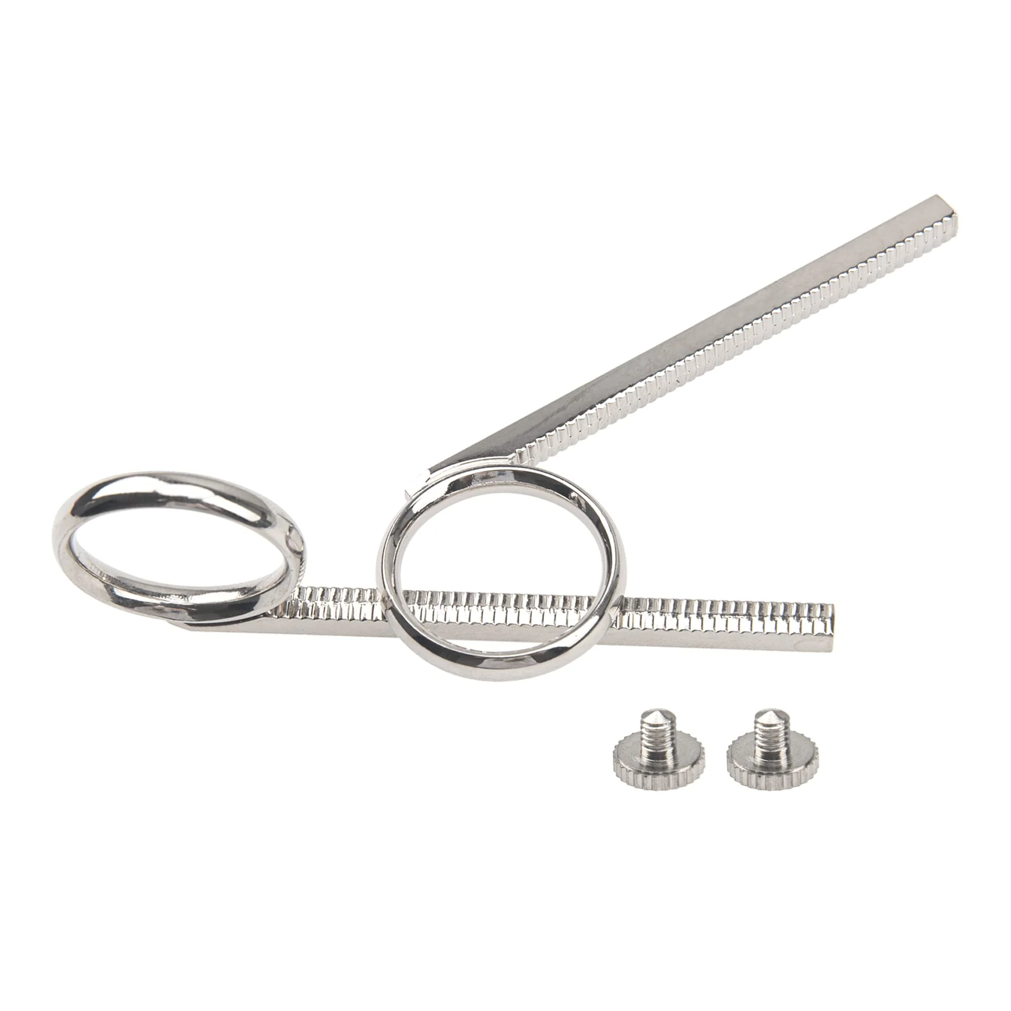 2Set Yootones Trumpet Slide Finger Ring with Fix Screw Kit Compatible with Trumpet Repairing Accessories (Silver) - Image 2