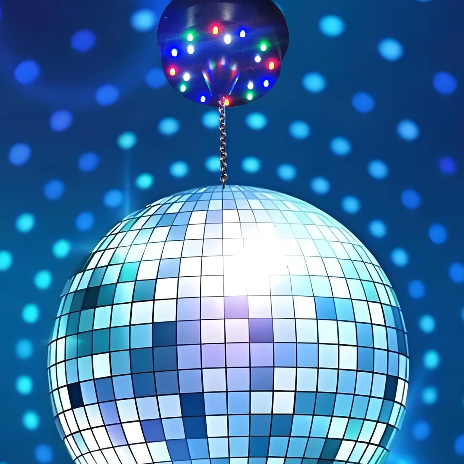 3-15RPM Disco Ball Motor Light,Adjustable Speed Disco Ball Spinner can Hang 4 6 8 12 16in Mirror Balls,Perfect for Christmas,DJ,Birthday Party Decor Disco Motor Light - Image 4