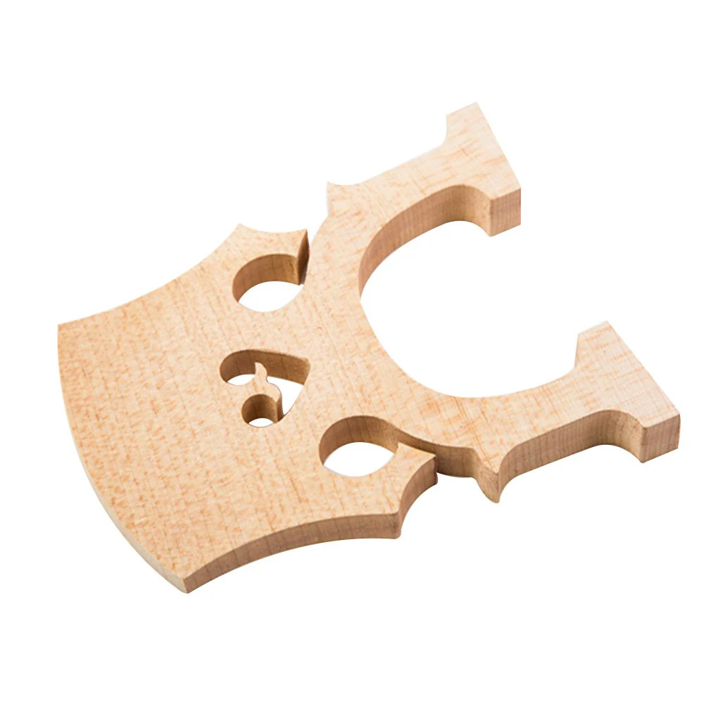 3/4 Maple Bridge,HUIOP 1pc Replacement Part 3/4 Maple Bridge for Double Bass Contrabass Upright Bass - Image 4