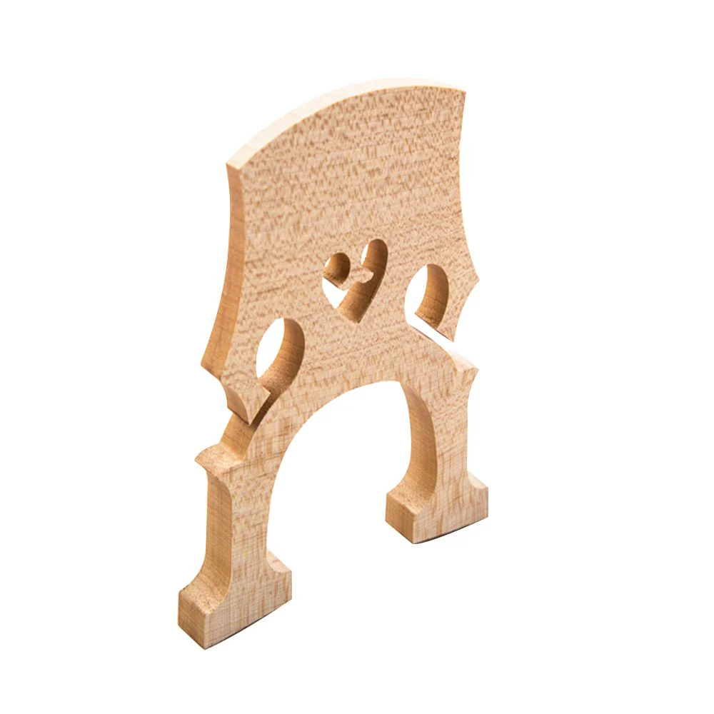 3/4 Maple Bridge,HUIOP 1pc Replacement Part 3/4 Maple Bridge for Double Bass Contrabass Upright Bass - Image 5