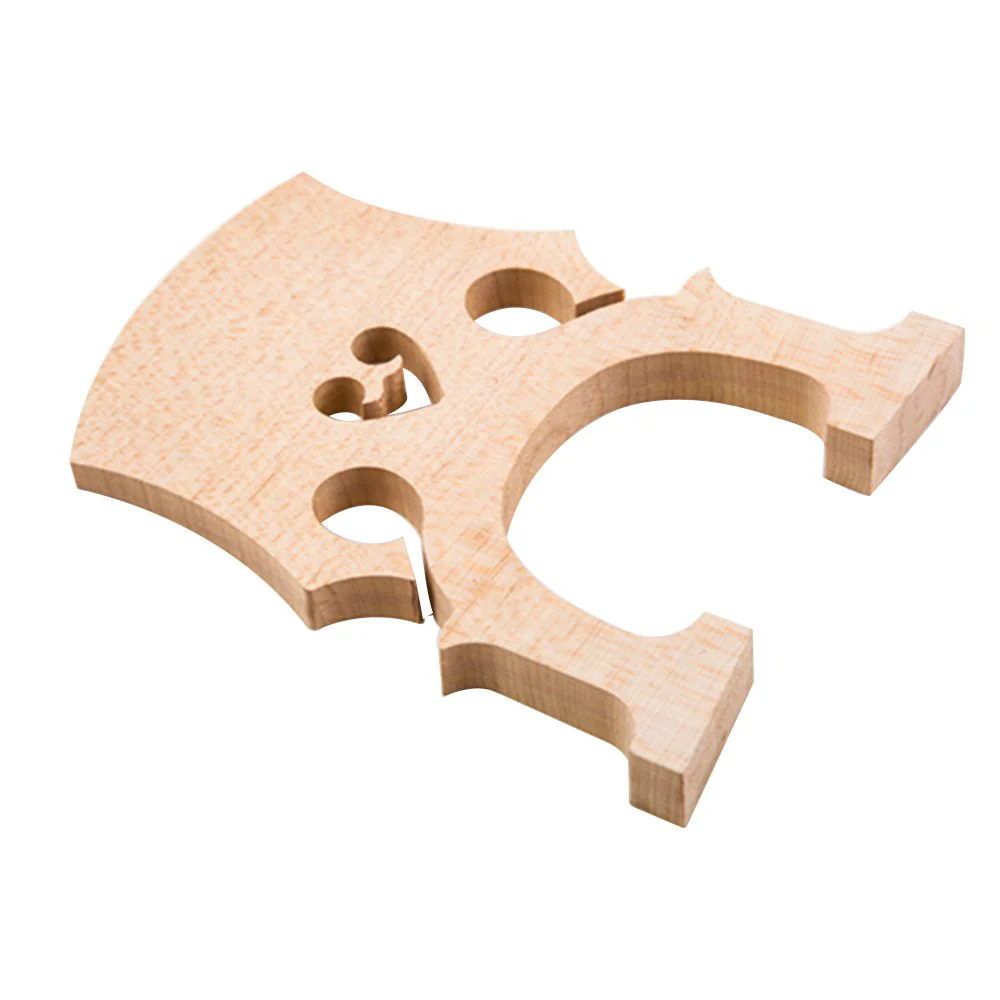 3/4 Maple Bridge,HUIOP 1pc Replacement Part 3/4 Maple Bridge for Double Bass Contrabass Upright Bass - Image 6