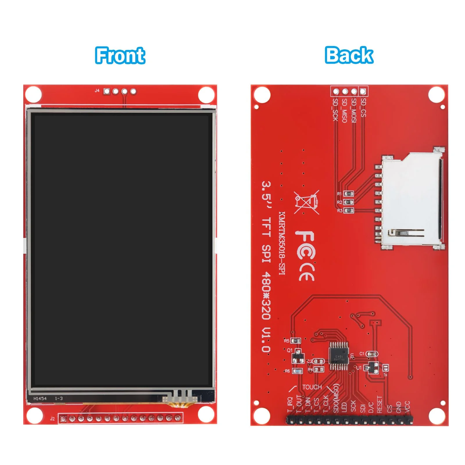 3.5 Inch LCD TFT Touch Display Binghe 3.5 Inch LCD Display Touch Module with Touch Pen 320 x 480 Resolution Driver ILI9488 4-Wire SPI Compatible with Arduino - Image 7