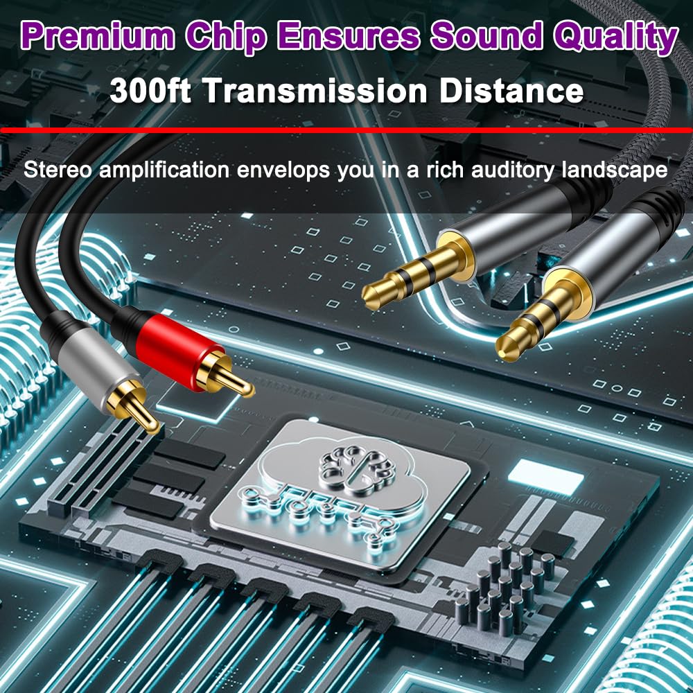 3.5mm Aux + RCA L/R Bi-Directional Stereo Audio Switch 8 in 1 Out A/B Analog Audio Switcher Selector - Image 6