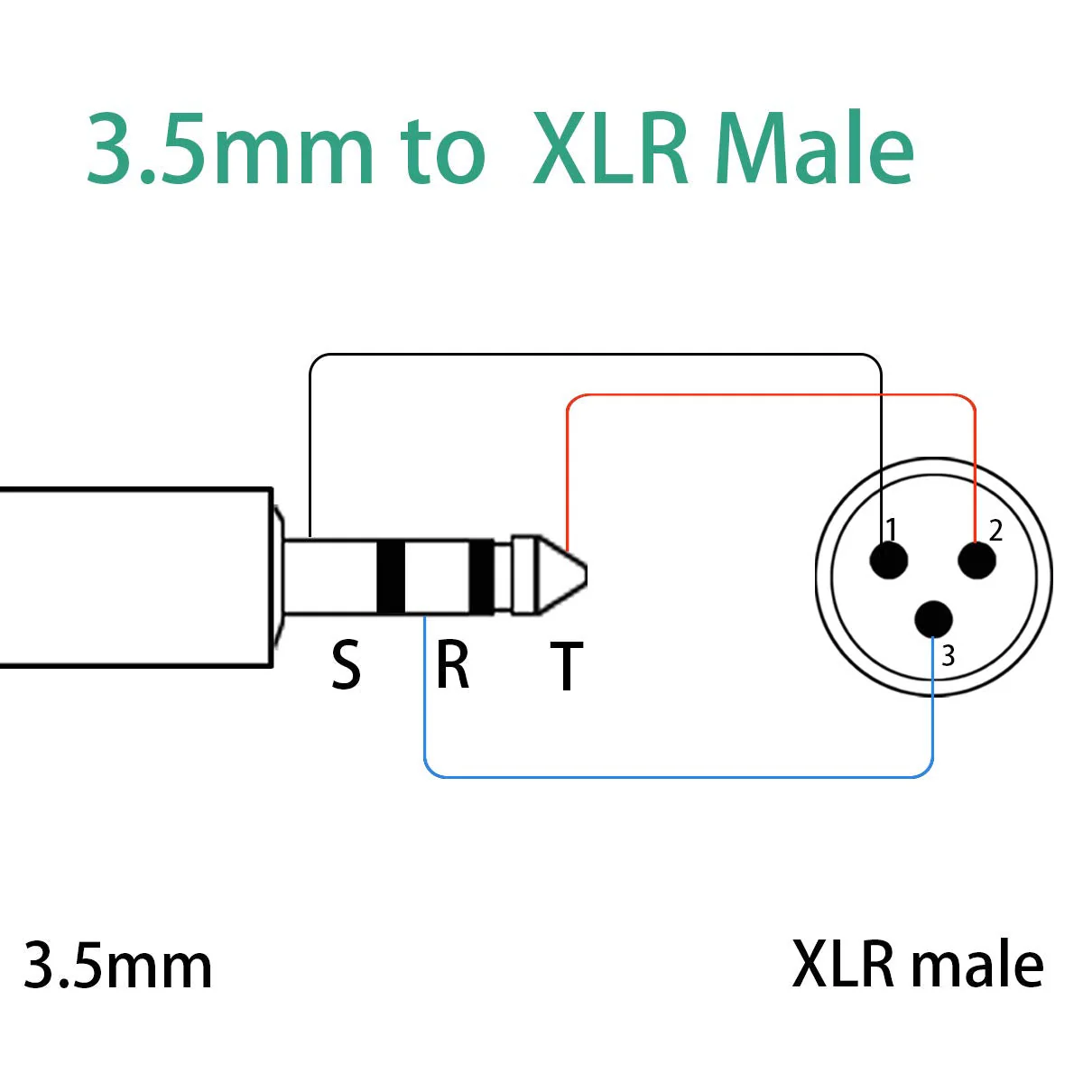 3.5mm to XLR Cable, XLR to 3.5mm Unbalanced Aux Micphone Cbale, 1/8 inch Mini Jack Stereo to XLR Male Cord Adapter for Cell Phone, Laptop, Speaker, Mixer - 3.3ft 3.3 feet - Image 7