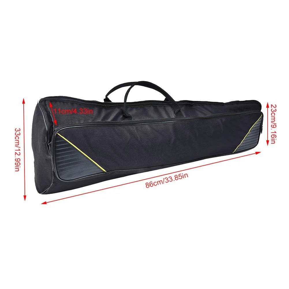 3 Colors Portable Alto / Tenor Trombone Shoulders Bag Handbag Musical Instrument Accessories ( Black) - Image 5