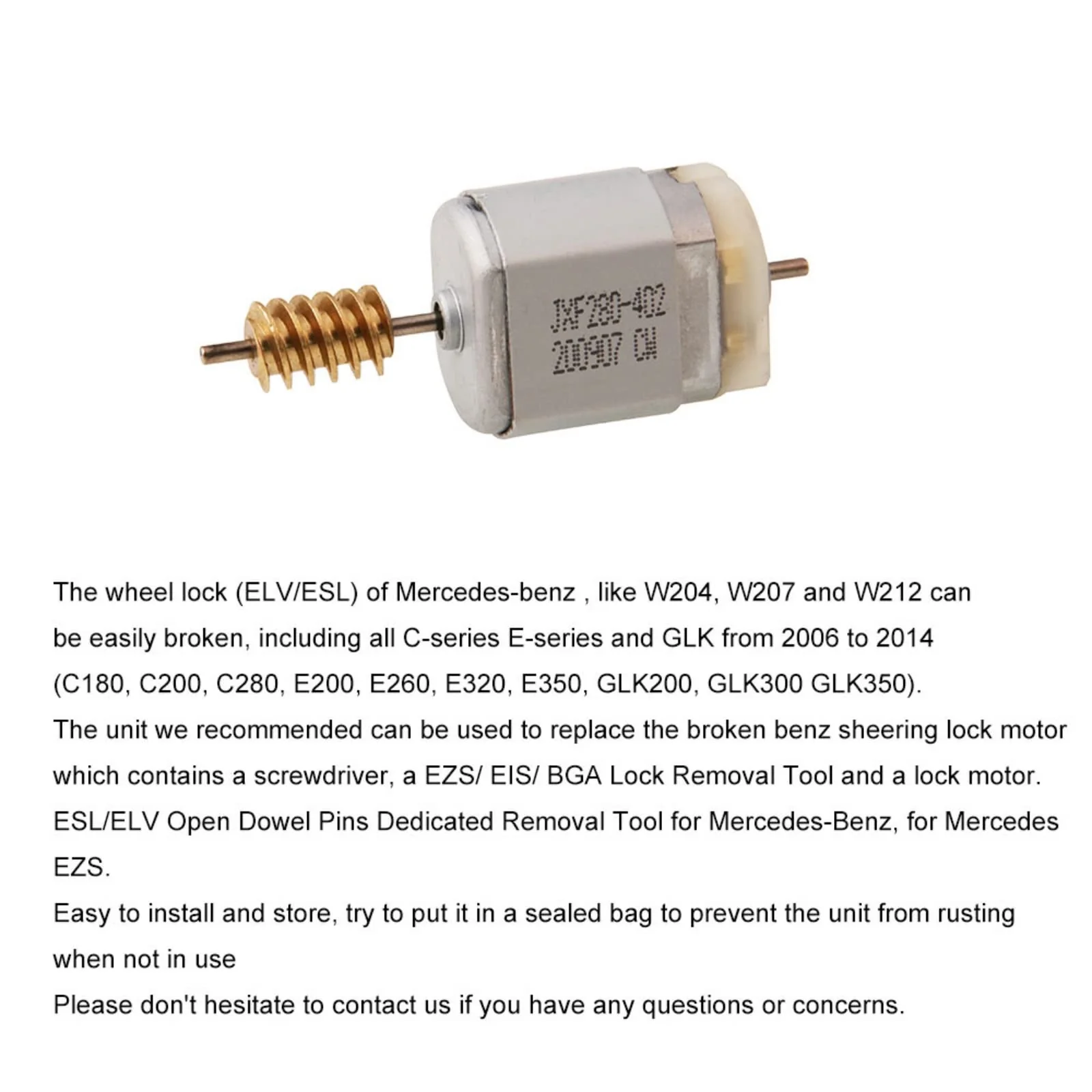 3 in 1 ELV Steering Wheel Lock Electric Motor,Direction Lock Motor Lock Disassembler Pin Disassembler for Mercedes Benz Ignition Lock Dowel Pin Removal Tool Kit - Image 7