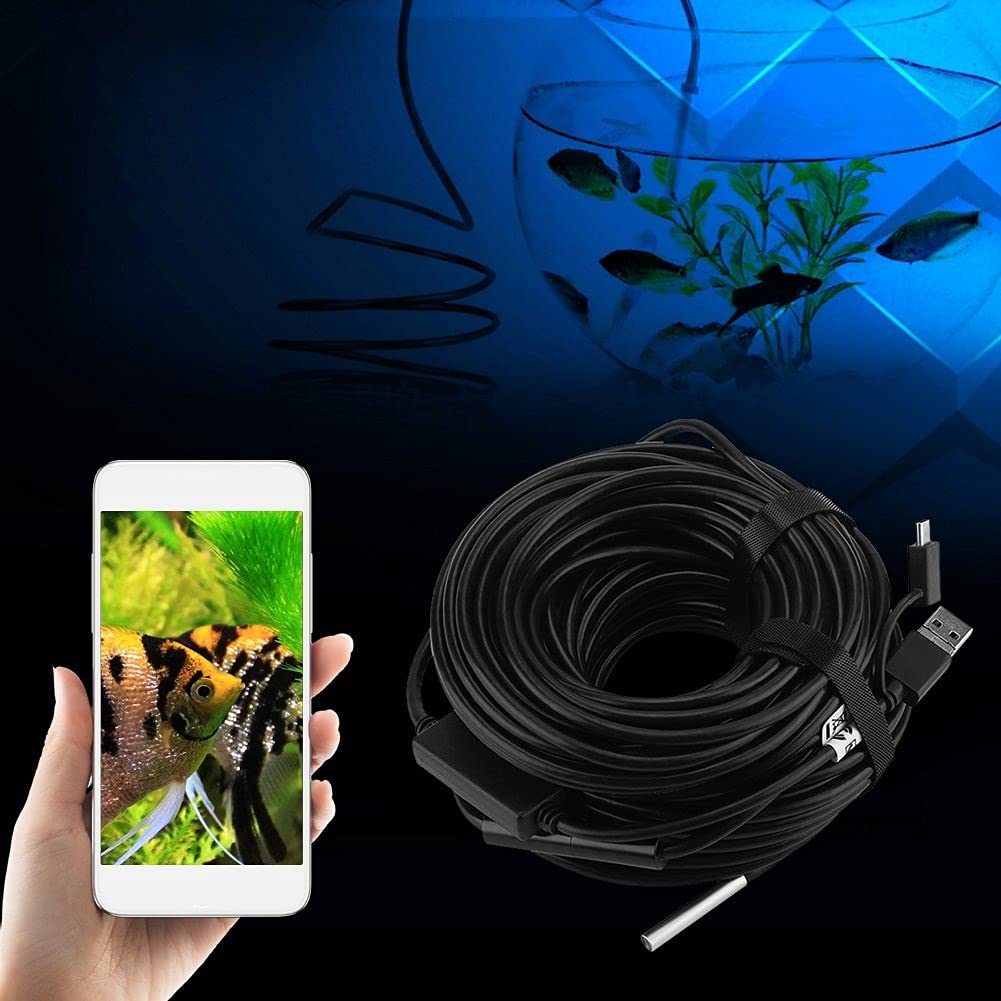3 in 1 USB Endoscope, Inspection Camera Endoscope, 20 Metres, 5.5 mm, 720p Megapixel, HD IP67 Waterproof Snake Camera, 6 Adjustable LED Light for Pipe Car Inspection for Smartphone - Image 3