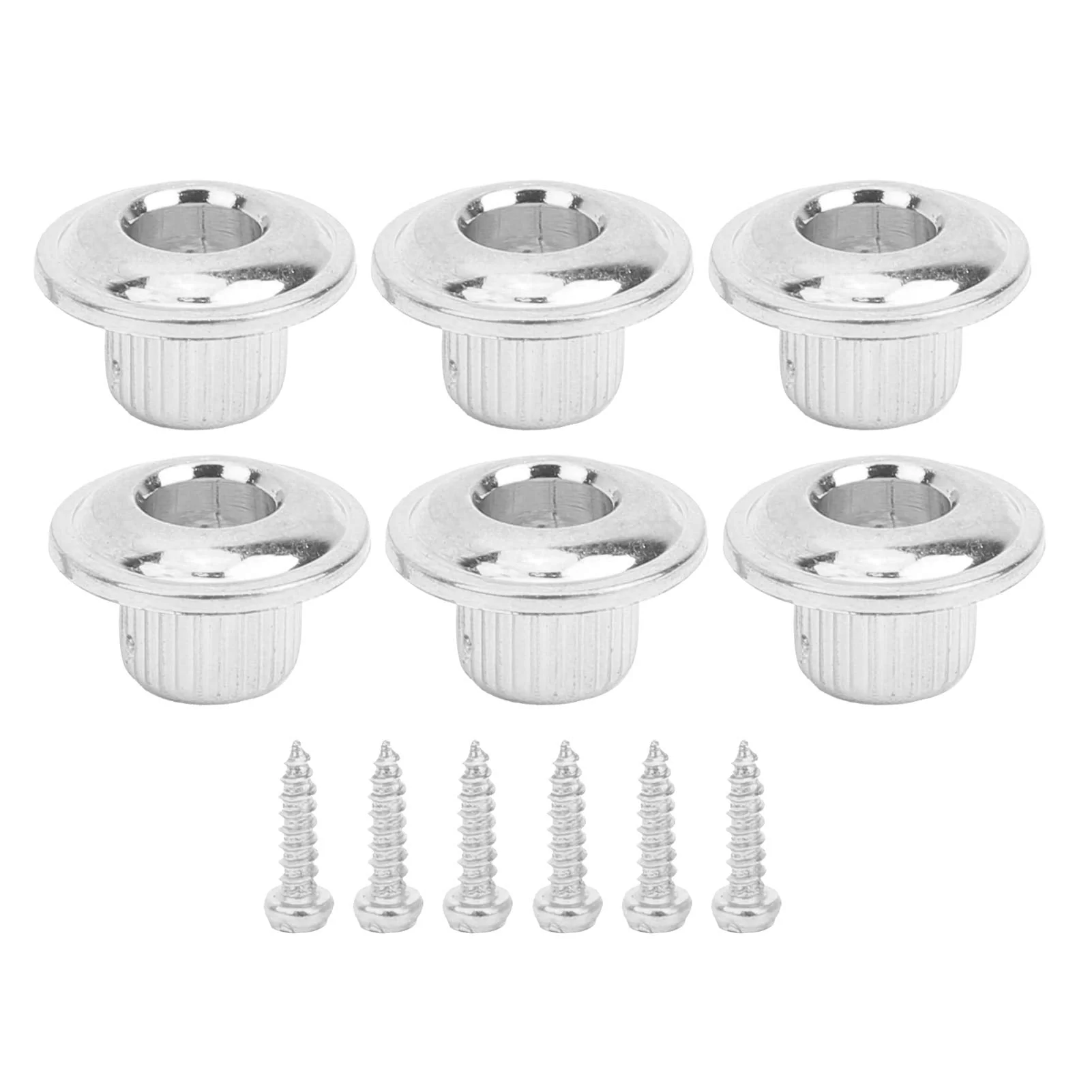 3 Left 3 Right Acoustic Guitar SemiClosed String Tuning Pegs Tuning Keys Machine Heads for Acoustic Guitar(Silver) Silver - Image 6
