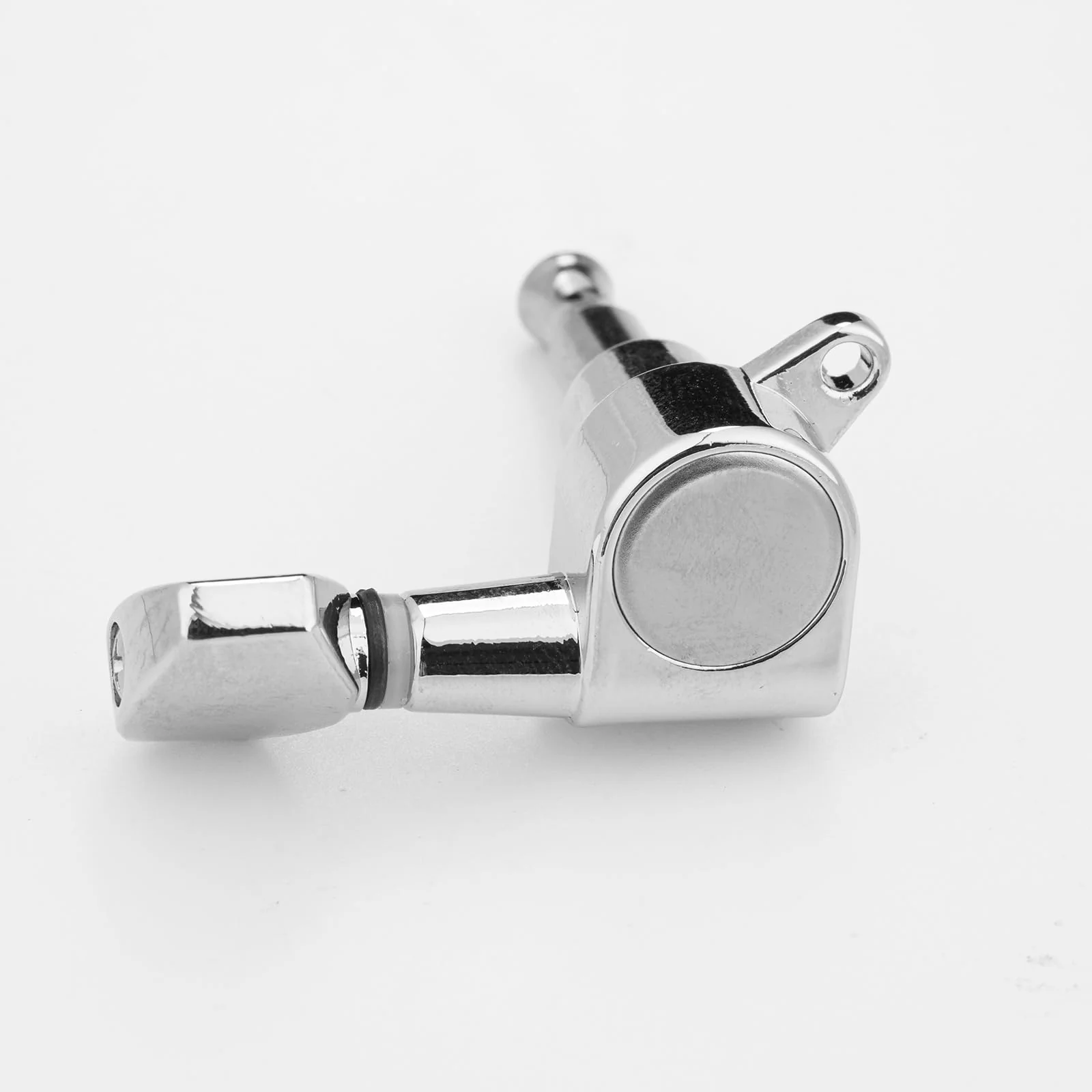 3 Left 3 Right Hand Sealed Guitar Tuner Pegs,Big Square Electric Guitar String Tuning Pegs Keys Machine Heads for Fender Strat Stratocaster Tele Telecaster/Electric Guitar (Silver) Silver - Image 5