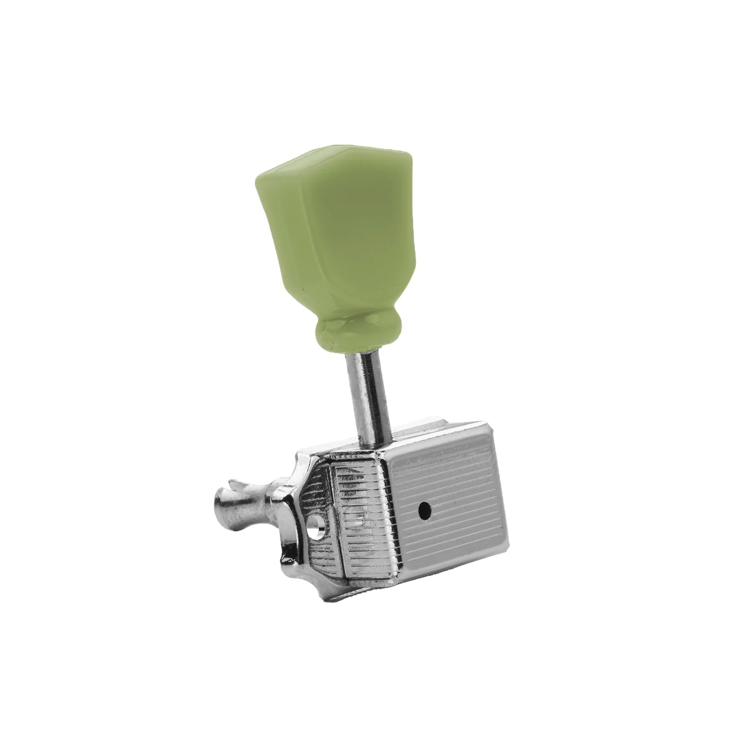 3 Left 3 Right Vintage Guitar String Tuning Pegs Tuning Machines Tuning Keys Machines Heads Tuners Compatible with Les Paul LP SG Style Electric Guitar, Chrome with Tulip Button. - Image 3
