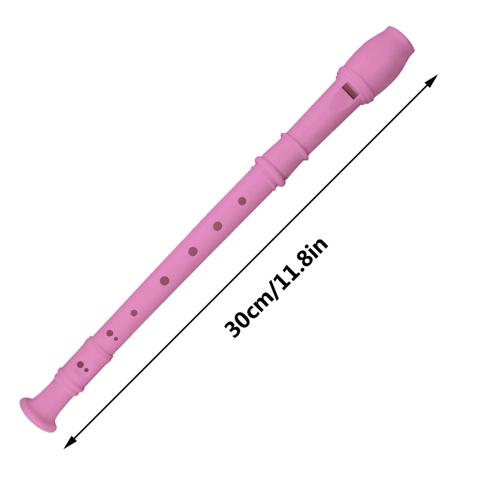 3 Pack 8 Hole Soprano Recorders Descant Flute With Cleaning Rod German Style for Beginner Graduation or Back to School Gift (blue, pink, white) blue, pink, white - Image 2