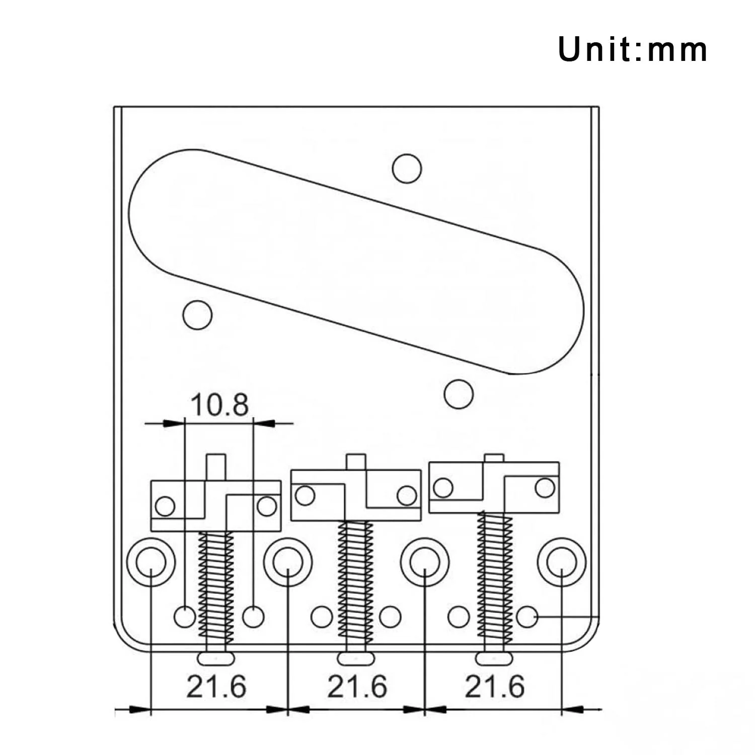 3-Pack Compensated Brass For Wilkinson Guitar Bridge Saddle Set for Tele/Telecaster Vintage Electric Guitar - Barrel Style Replacement Parts (Enhanced Intonation) - Image 4