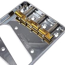 3-Pack Compensated Brass For Wilkinson Guitar Bridge Saddle Set for Tele/Telecaster Vintage Electric Guitar - Barrel Style Replacement Parts (Enhanced Intonation) - Image 6